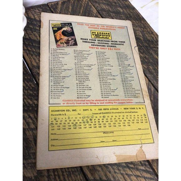 May 1949 Classics Illustrated Comic Book “20,000 League’s Under The Sea” - Picture 8 of 16